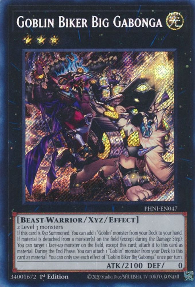Goblin Biker Big Gabonga - (PHNI-EN047) Secret Rare - 1st Edition