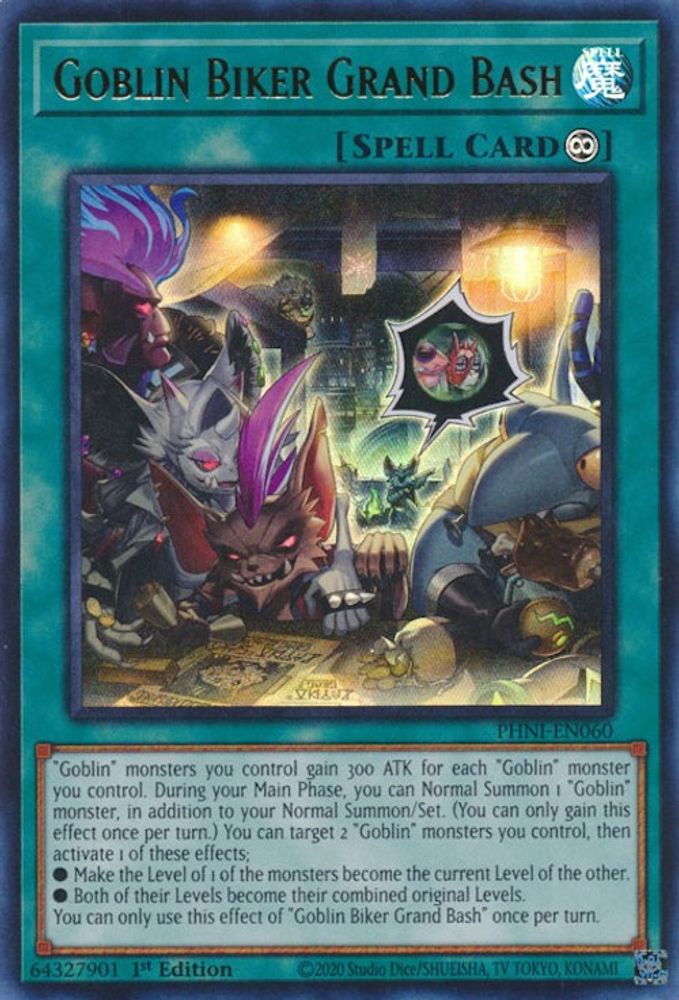 Goblin Biker Grand Bash - (PHNI-EN060) Ultra Rare - 1st Edition