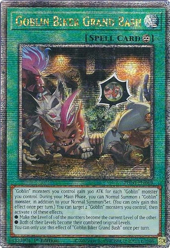 [QUARTER CENTURY RARE] Goblin Biker Grand Bash (Quarter Century Secret Rare) - (PHNI-EN060) - 1st Edition