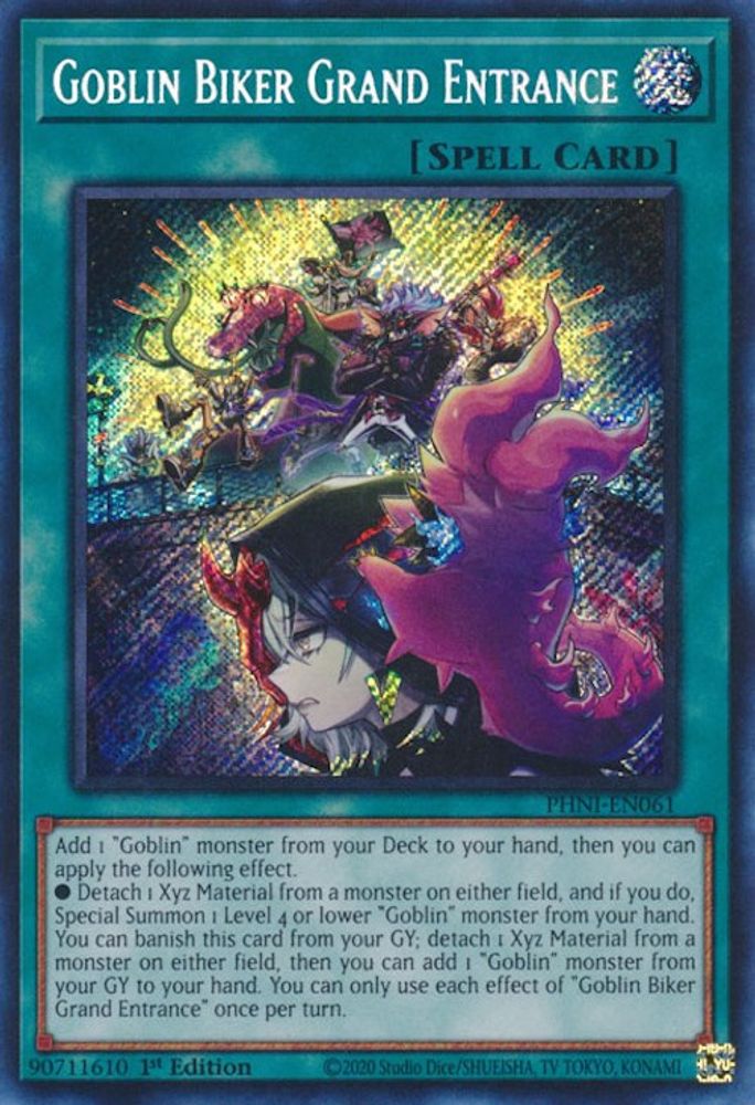 Goblin Biker Grand Entrance - (PHNI-EN061) Secret Rare - 1st Edition