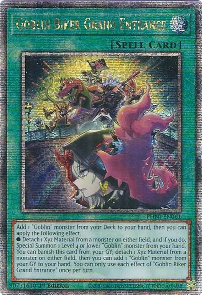 [QUARTER CENTURY RARE] Goblin Biker Grand Entrance (Quarter Century Secret Rare) - (PHNI-EN061) - 1st Edition