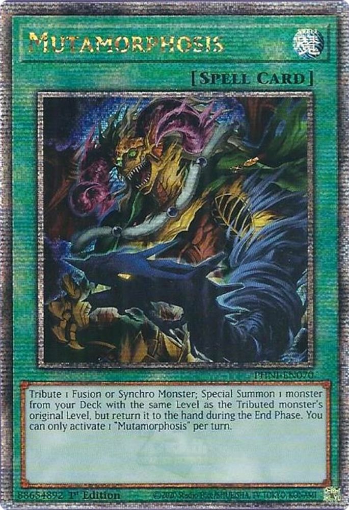 [QUARTER CENTURY RARE] Mutamorphosis (Quarter Century Secret Rare) - (PHNI-EN070) - 1st Edition