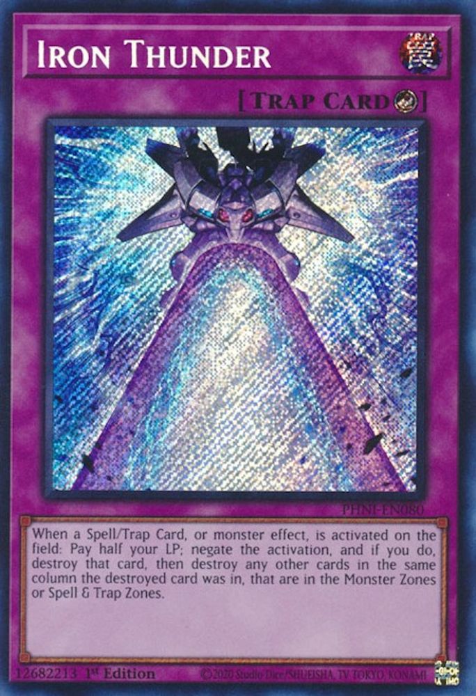 Iron Thunder - (PHNI-EN080) Secret Rare - 1st Edition