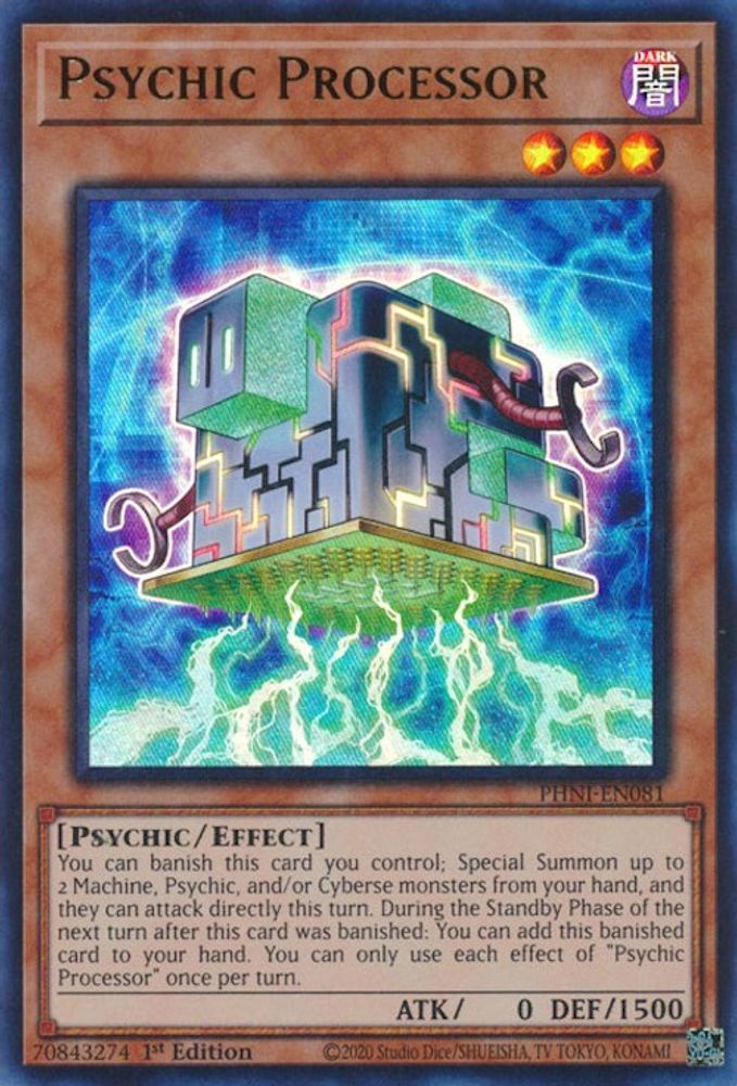 Psychic Processor - (PHNI-EN081) Ultra Rare - 1st Edition
