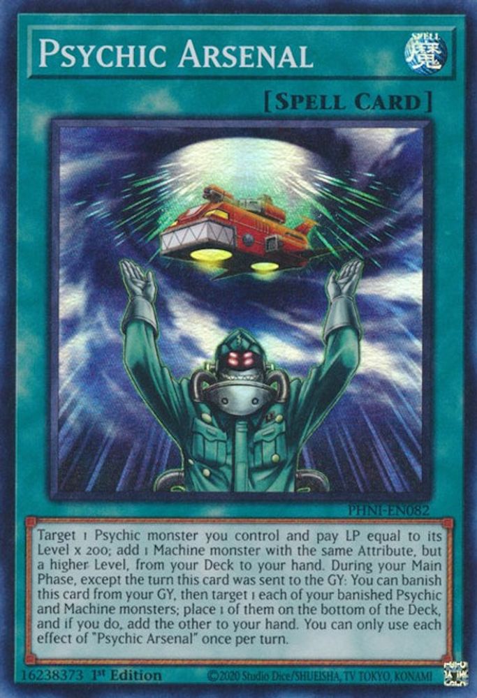 Psychic Arsenal - (PHNI-EN082) Super Rare - 1st Edition