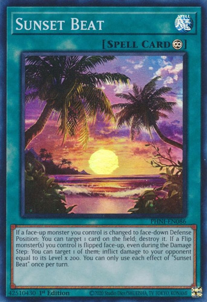 Sunset Beat - (PHNI-EN086) Super Rare - 1st Edition