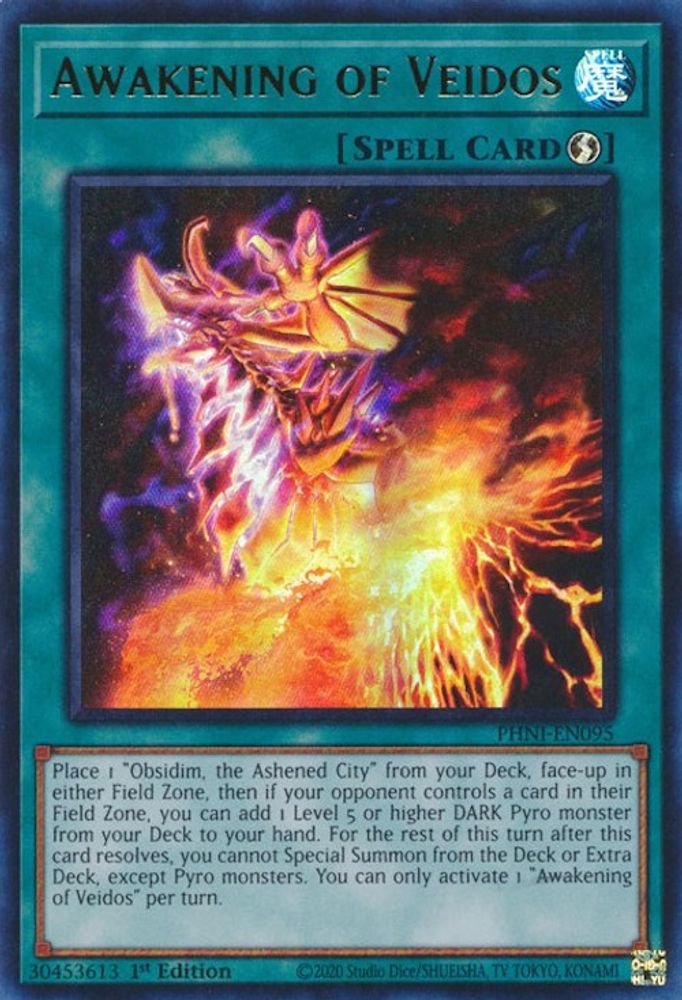 Awakening of Veidos - (PHNI-EN095) Ultra Rare - 1st Edition