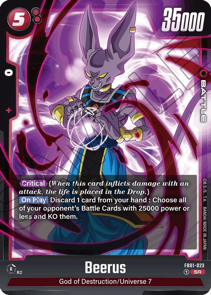 Beerus - FB01-023 - SR - Super Rare Fusion World Awakened Pulse