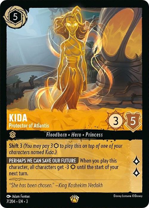 Kida - Protector of Atlantis - 7/204 - Legendary Lorcana Into the Inklands