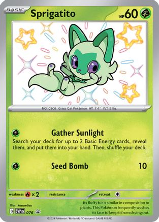 Sprigatito - SVP 076 - Pokemon SV Scarlet & Violet Promo