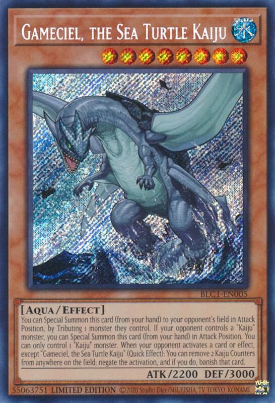 Gameciel, the Sea Turtle Kaiju - BLC1-EN005 - Secret Rare 1st Edition
