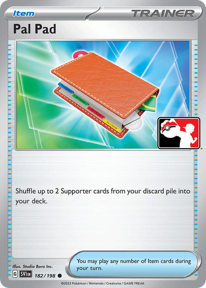 [COSMOS HOLO] Pal Pad - 182/198 - Pokemon Prize Pack Series 5 Promo