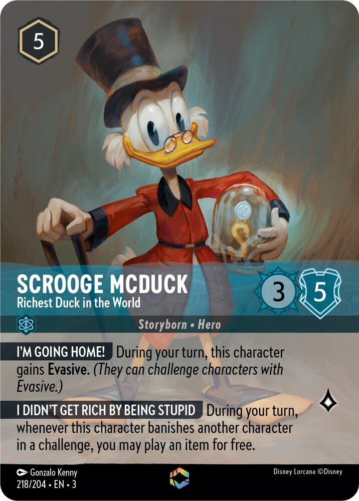 ENCHANTED Scrooge McDuck - Richest Duck in the World - 218/204 - Into the Inklands