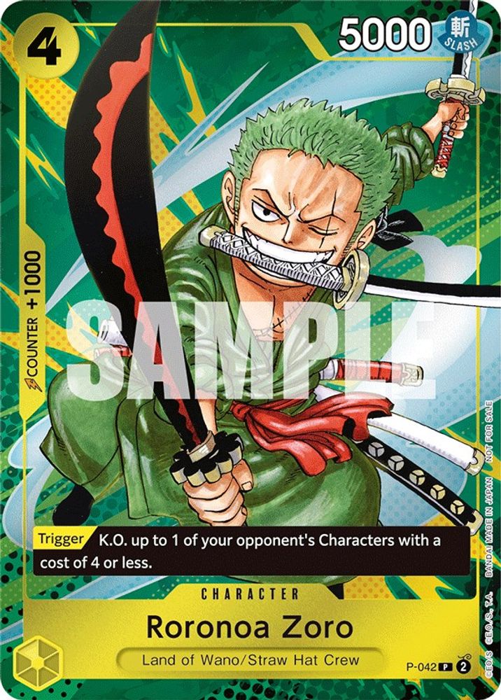 Roronoa Zoro - P-042 - One Piece Event Pack Vol. 3 Promo