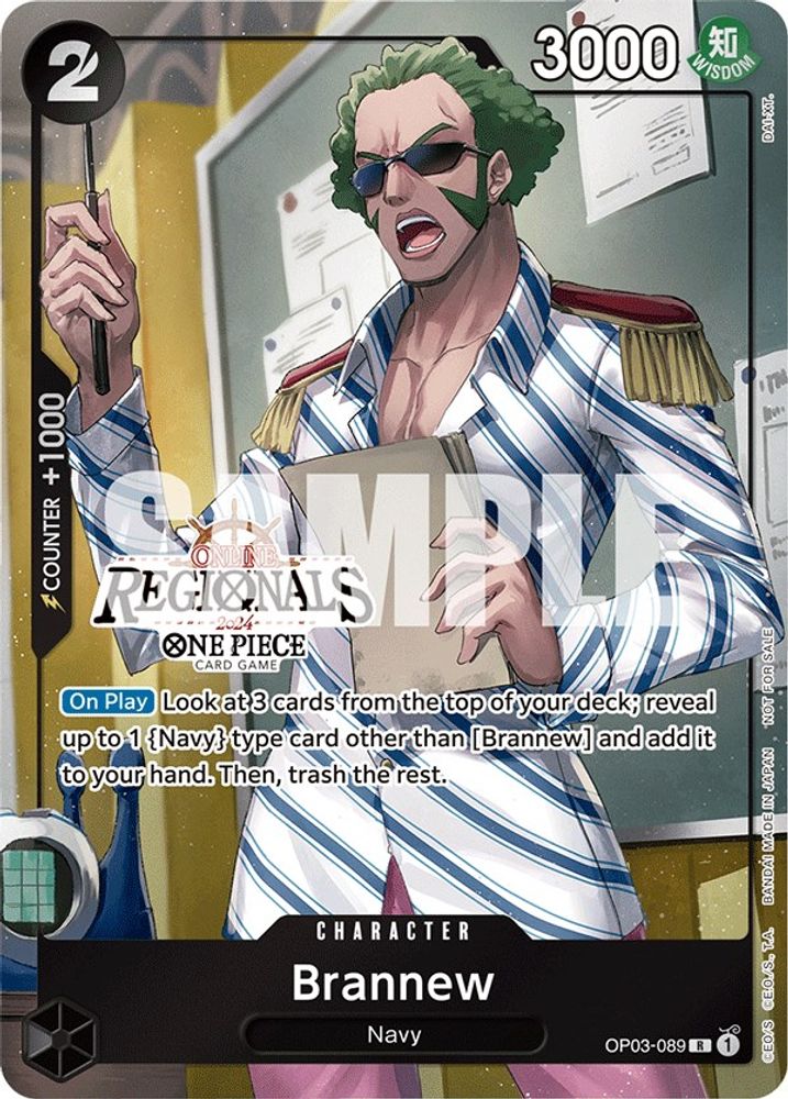 Brannew - OP03-089 - One Piece Online Regional 2024 Participant Promo