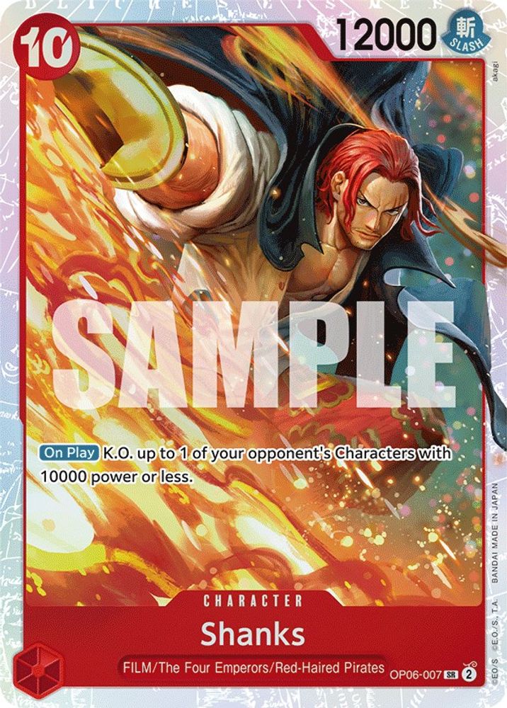 Shanks (OP06-007) Super Rare - One Piece Wings of the Captain