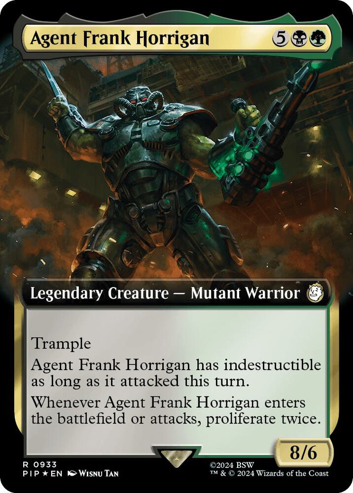 SURGE FOIL EXTENDED ART Agent Frank Horrigan - #617 - Rare Universes Beyond: Fallout