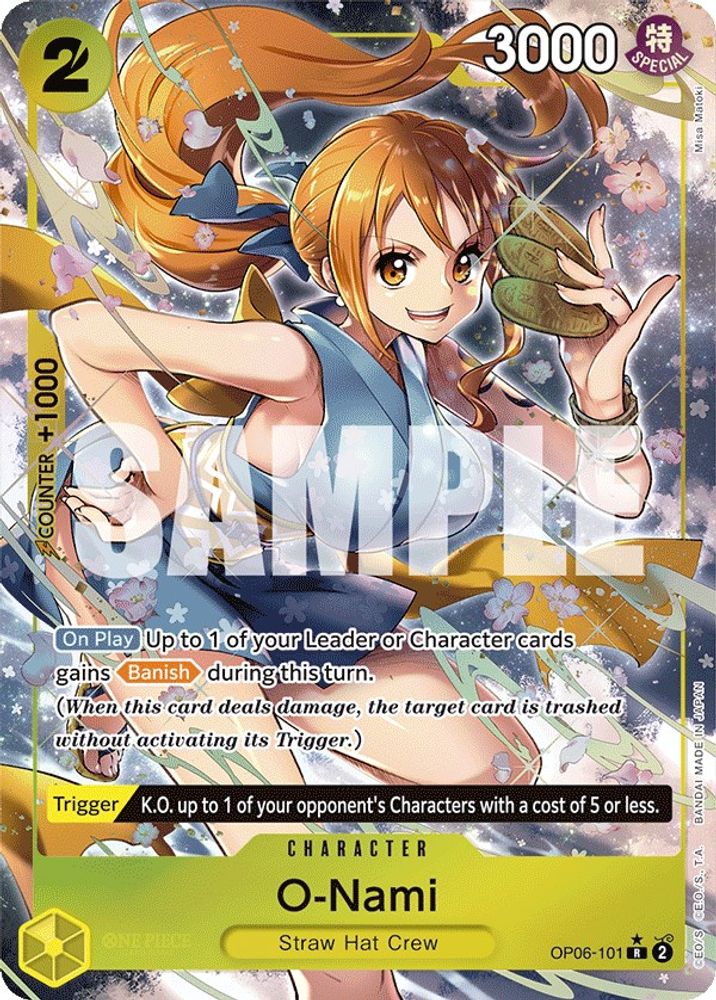 [ALTERNATE ART] O-Nami (OP06-101) R - One Piece Wings of the Captain