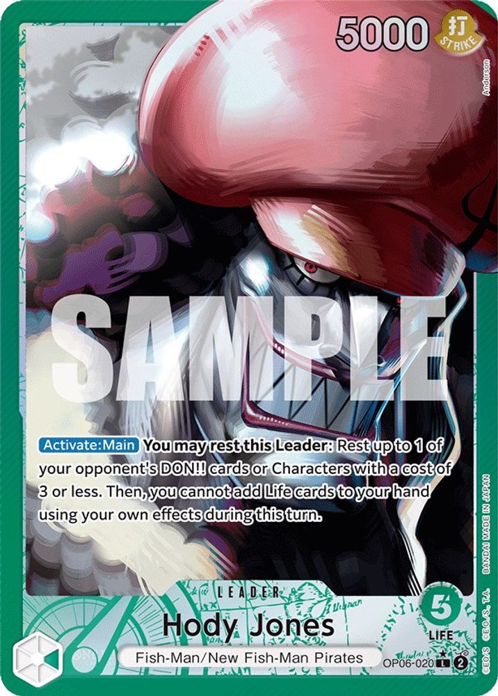 [ALTERNATE ART] Hody Jones (020) (OP06-020) L - One Piece Wings of the Captain