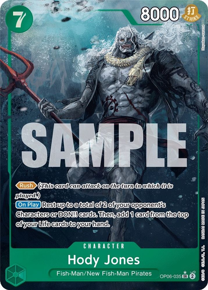 [ALTERNATE ART] Hody Jones (035) (OP06-035) SR - One Piece Wings of the Captain