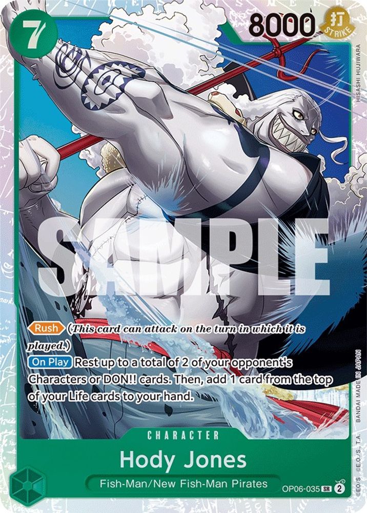 Hody Jones (035) (OP06-035) Super Rare - One Piece Wings of the Captain