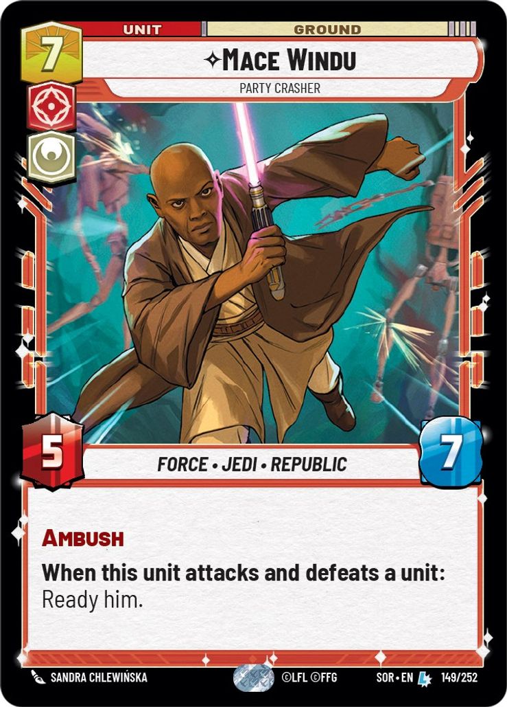 Foil Mace Windu - 149/252 - Legendary Spark Of Rebellion