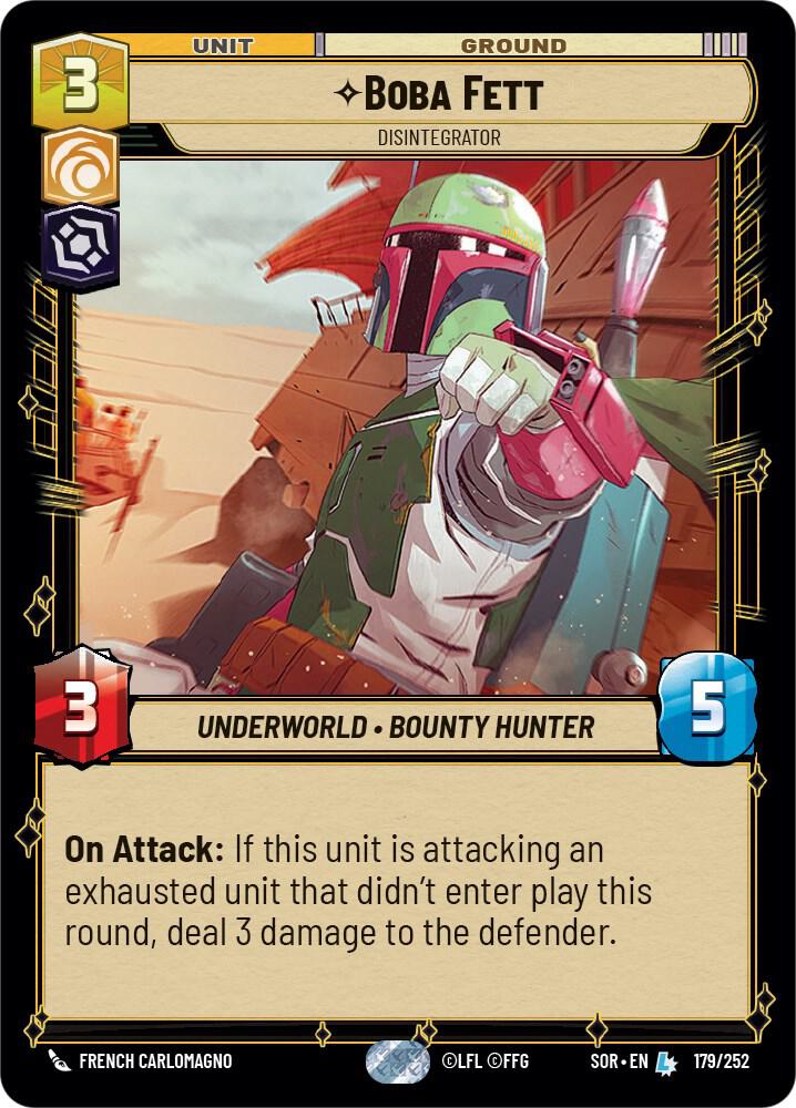 Boba Fett - Disintegrator - 179/252 - Legendary Spark of Rebellion