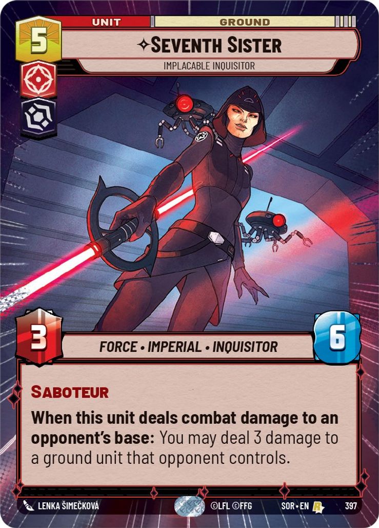 HYPERSPACE Seventh Sister - Implacable Inquisitor - #397 - Rare Spark of Rebellion
