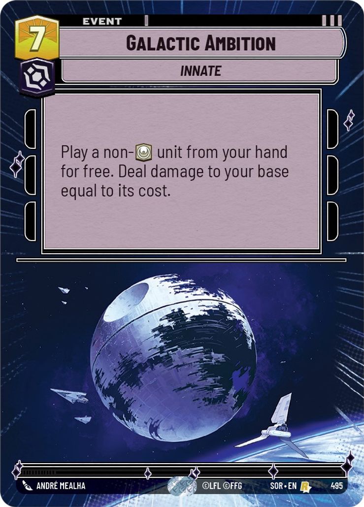 Foil Hyperspace Galactic Ambition - No 495 - Rare Spark Of Rebellion