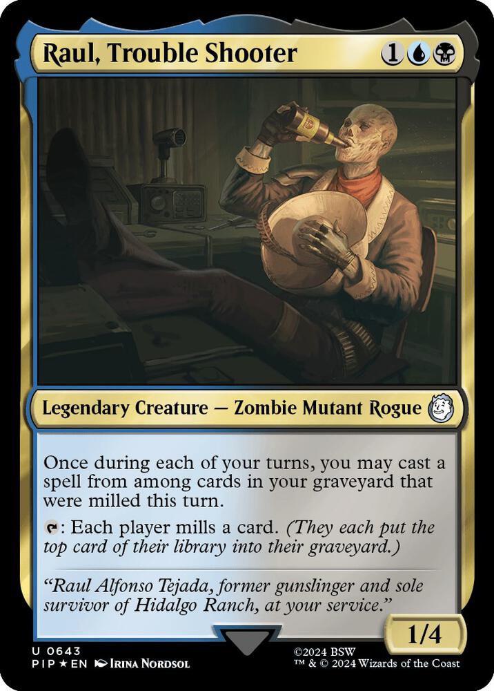 SURGE FOIL Raul, Trouble Shooter - #643 - Uncommon Universes Beyond: Fallout