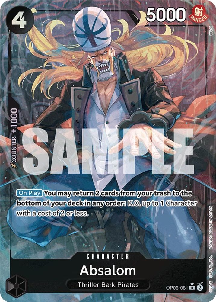 [ALTERNATE ART] Absalom (OP06-081) R - One Piece Wings of the Captain