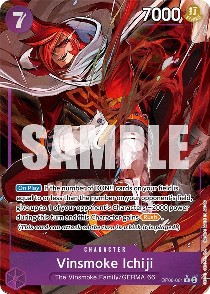 [ALTERNATE ART] Vinsmoke Ichiji (061) (OP06-061) R - One Piece Wings of the Captain