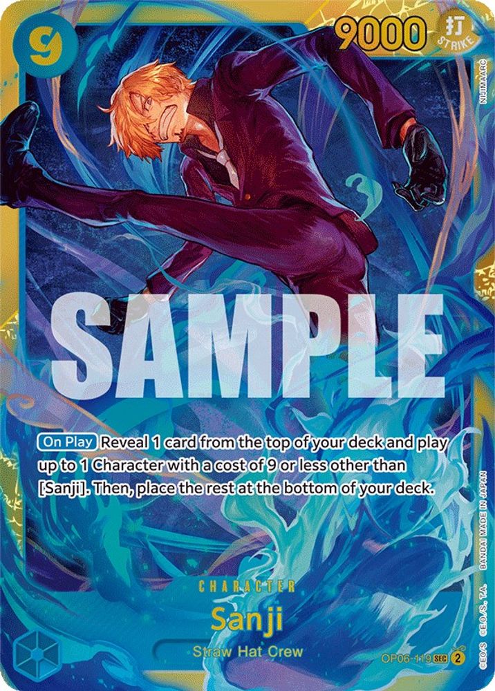 Sanji (OP06-119) Secret Rare - One Piece Wings of the Captain