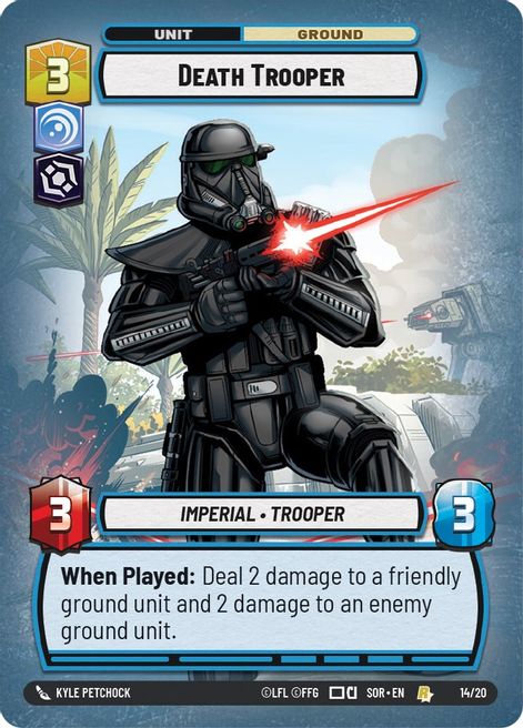 Foil Death Trooper - Star Wars Unlimited Spark Of Rebellion Weekly Play Promo