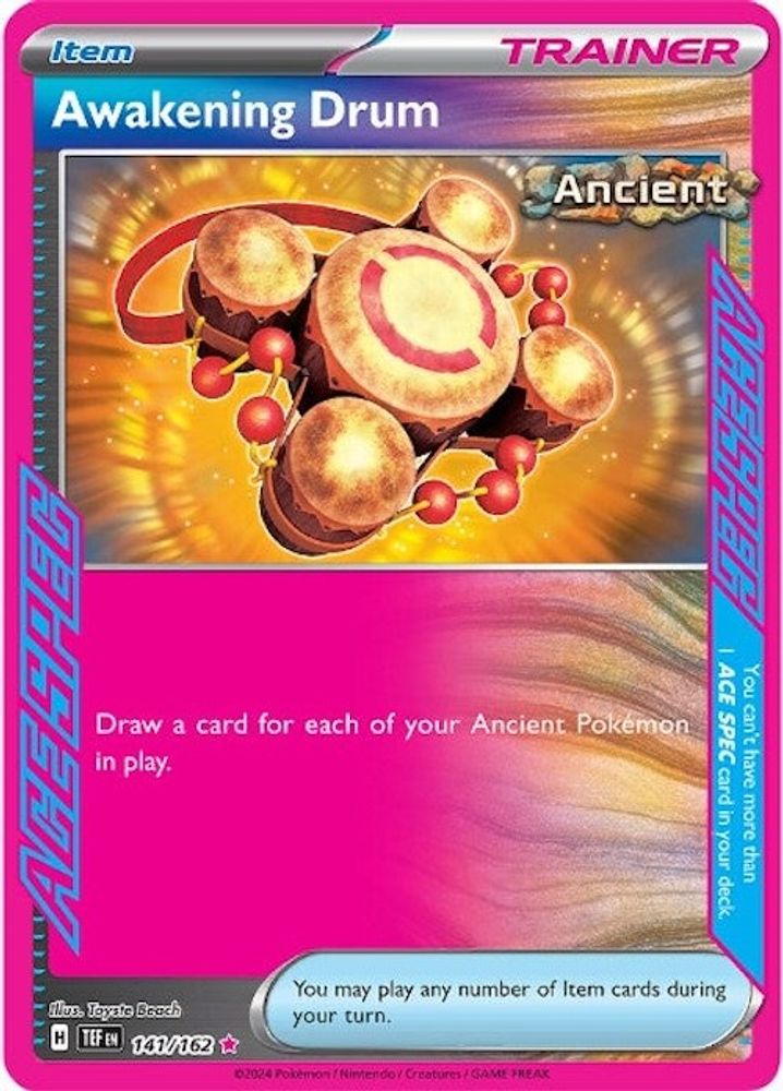 Awakening Drum - [  141 ] - ACE SPEC Rare - Pokemon SV05 Temporal Forces