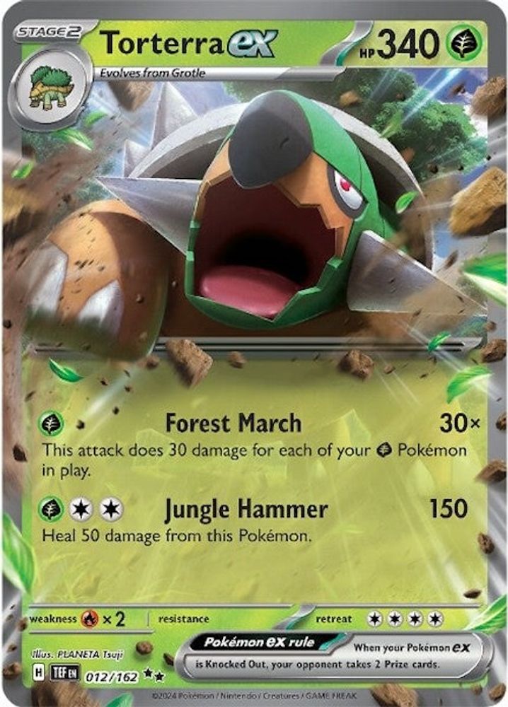 Torterra ex - [  012/162 ] - Double Rare - Pokemon SV05 Temporal Forces