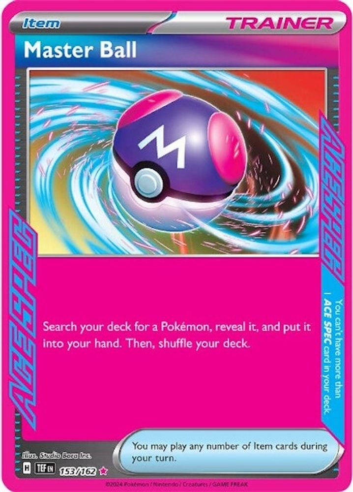 Master Ball - [  153 ] - ACE SPEC Rare - Pokemon SV05 Temporal Forces