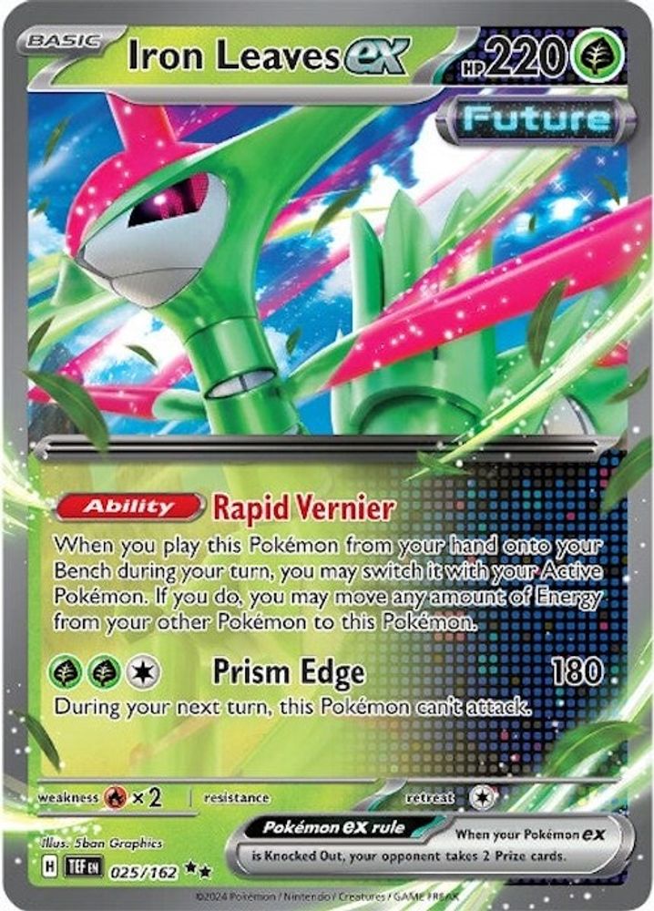 Iron Leaves ex - [  025/162 ] - Double Rare - Pokemon SV05 Temporal Forces