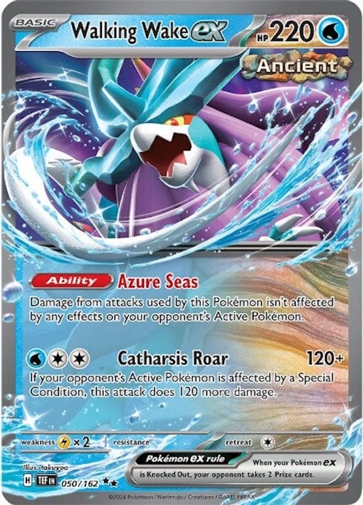 Walking Wake ex - [  050/162 ] - Double Rare - Pokemon SV05 Temporal Forces