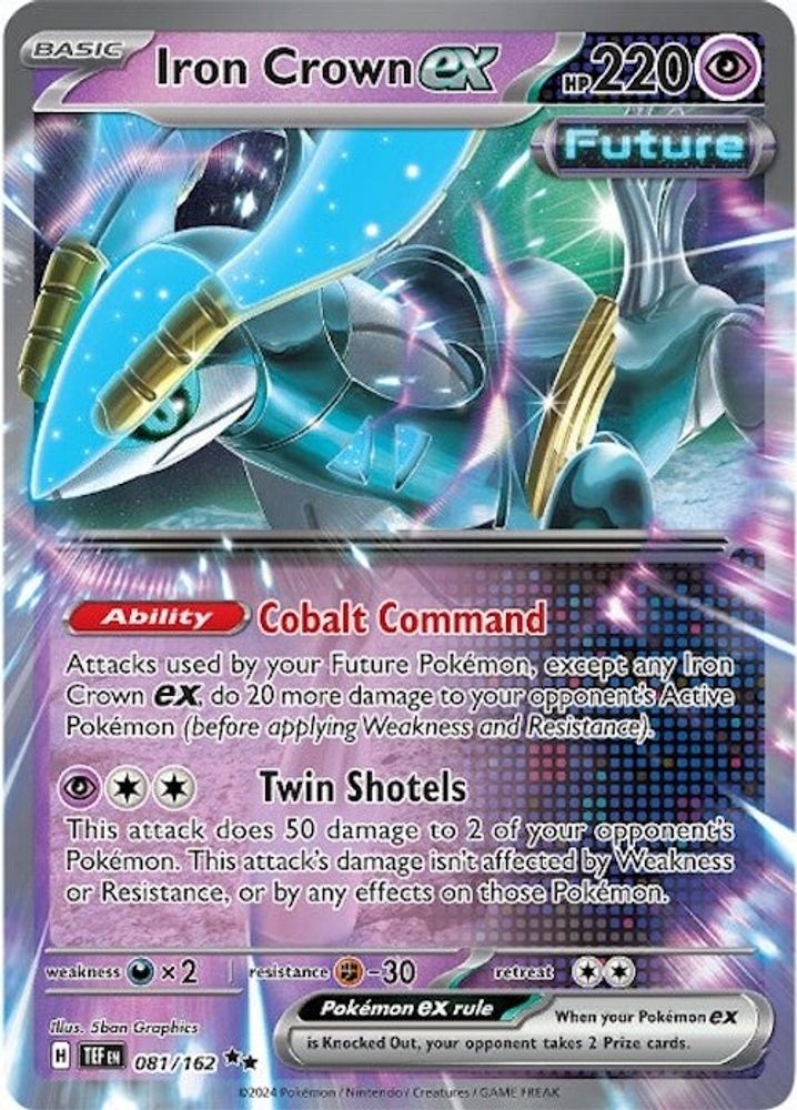 Iron Crown ex - [  081/162 ] - Double Rare - Pokemon SV05 Temporal Forces