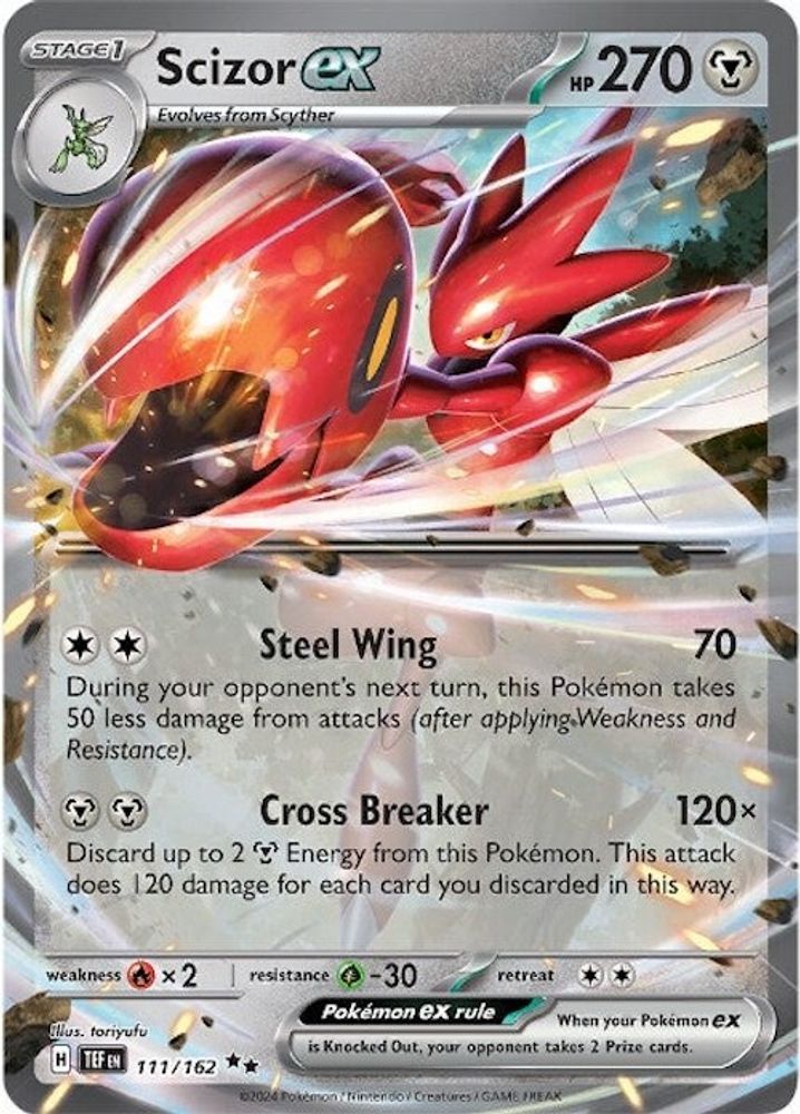 Scizor ex - [  111/162 ] - Double Rare - Pokemon SV05 Temporal Forces