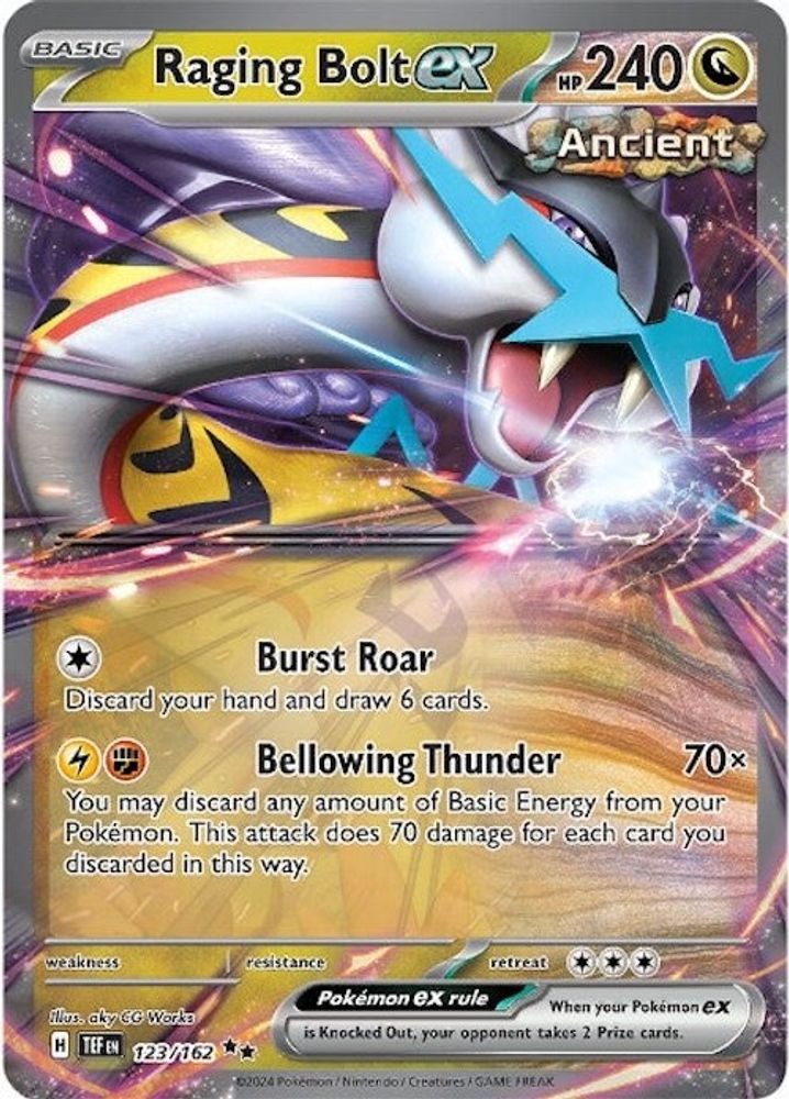 Raging Bolt ex - [  123/162 ] - Double Rare - Pokemon SV05 Temporal Forces
