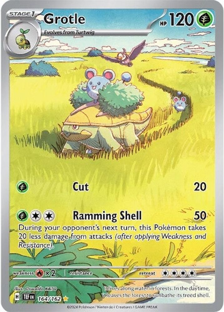 Grotle - [  164/162 ] - Illustration Rare - Pokemon SV05 Temporal Forces