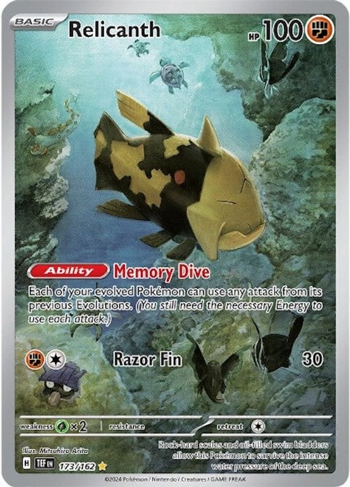 Relicanth - [  173/162 ] - Illustration Rare - Pokemon SV05 Temporal Forces