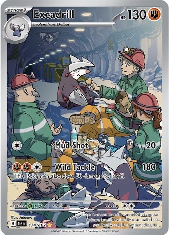 Excadrill - [  174/162 ] - Illustration Rare - Pokemon SV05 Temporal Forces