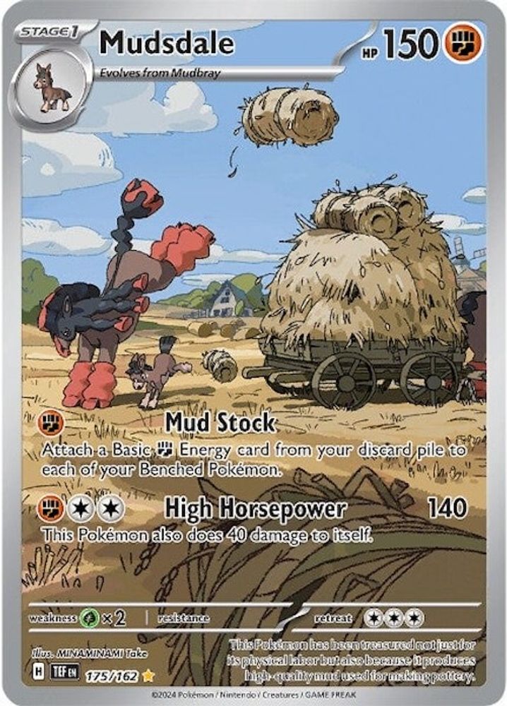 Mudsdale - [  175/162 ] - Illustration Rare - Pokemon SV05 Temporal Forces