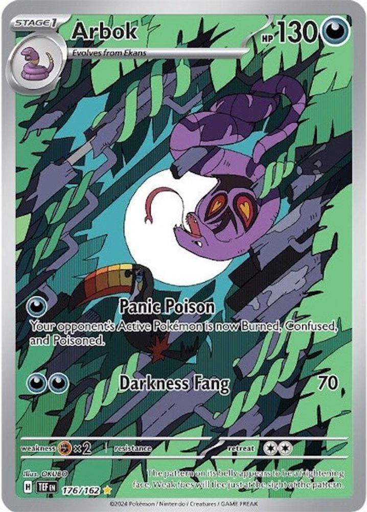 Arbok - [  176/162 ] - Illustration Rare - Pokemon SV05 Temporal Forces