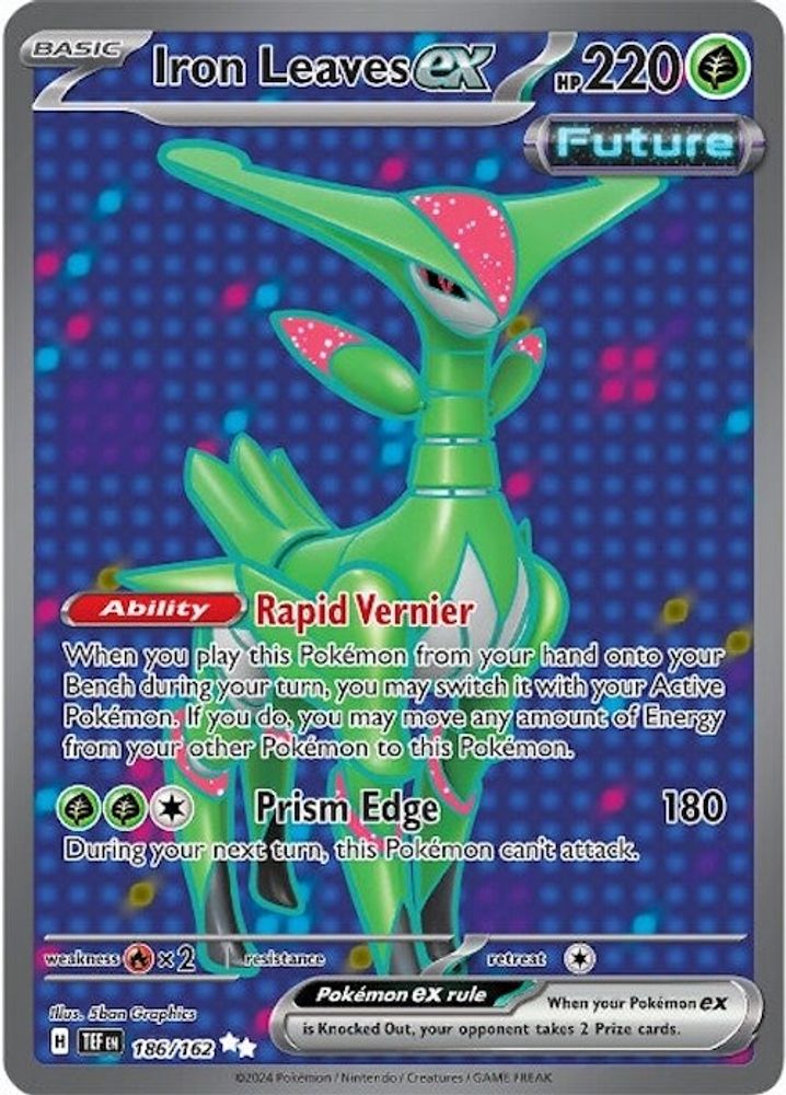 Iron Leaves ex - [  186/162 ] - Ultra Rare - Pokemon SV05 Temporal Forces