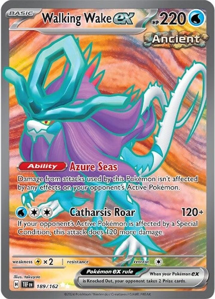 Walking Wake ex - [  189/162 ] - Ultra Rare - Pokemon SV05 Temporal Forces