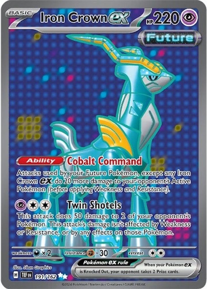 Iron Crown ex - [  191/162 ] - Ultra Rare - Pokemon SV05 Temporal Forces